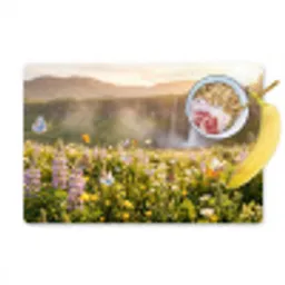 Vlinders - Waterval - Bloemenveld Placemat vinyl groot -zzzproduct_Kitchenyeah-website