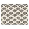 Waaiers - Botanisch - Zwart - Beige muismat rubber klein 262 -3d