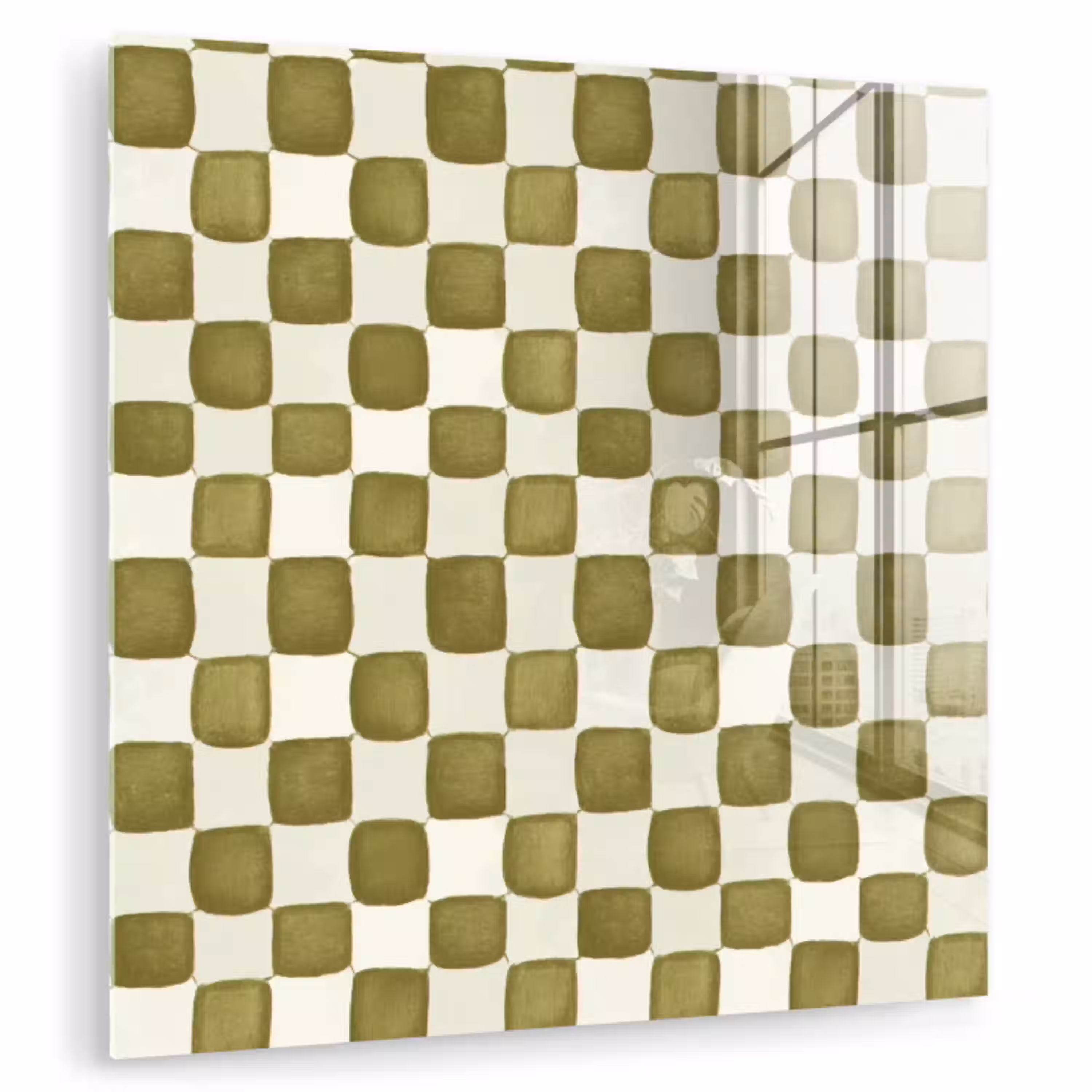 Schaak - Patroon - Groen plexiglas 5mm klein 11 -zzzproduct_nieuw