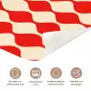 Golvend patroon - Retro - Rood - Beige deurposter klein 289 -closeup_NL