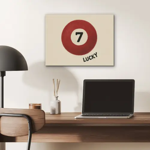Cirkel - Zeven - Lucky - Rood PET vilt klein -sfeer5
