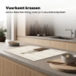 Sneeuwuil - Paal - Winter - Portret - Majestueus Inductie beschermer vinyl 3mm klein -sfeer1