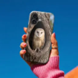 Kerkuil - Boom - Natuur - Bruin Toughcase MagSafe Apple iPhone 17 klein -Sfeer1V