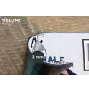 Half human, Half Coffee - Infuus - Koffie Placemat vinyl groot -closeup