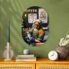 Melkmeisje - Barista - Koffie - Vintage - Kunst - Abstract - Schilderij - Oude meesters Wandcirkel Ovaal Forex klein -sfeer2