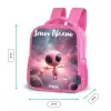 Roze Alien in Sterrennevel Kinderrugzak - Roze middel -productfoto_formaten