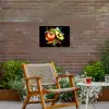 Tomaat - Avocado - Peper - Graffiti - Verf - Modern Tuinposter op houten frame 2 cm dik klein -sfeer3