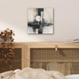 Abstract - Zwart wit - Verf - Modern aluminium wit klein -sfeer3