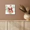 Kerstman- Winter - Sneeuw - Wit - Rood aluminium wit klein -sfeer4