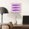 Daddy's - Blauw - Blokletters aluminium wit klein -sfeer5