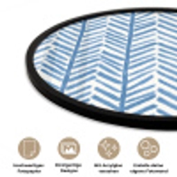 Patroon - Streep - Blauw Fotolijst rond zonder passe partout klein 856 -closeup_DE