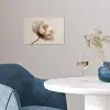 Bloem - Beige - Crème poster papier klein -sfeer3