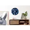 Bessen - Blauw - Fruit Wandcirkel aluminium klein -kantoor