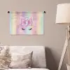 Eenhoorn - Glitters - Regenboog - Pastel Wandkleed katoen klein -sfeer4