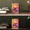 Varken - Bloemkroon - Kimono - Abstract Light Box met kabel (Tafellamp) klein -sfeer3