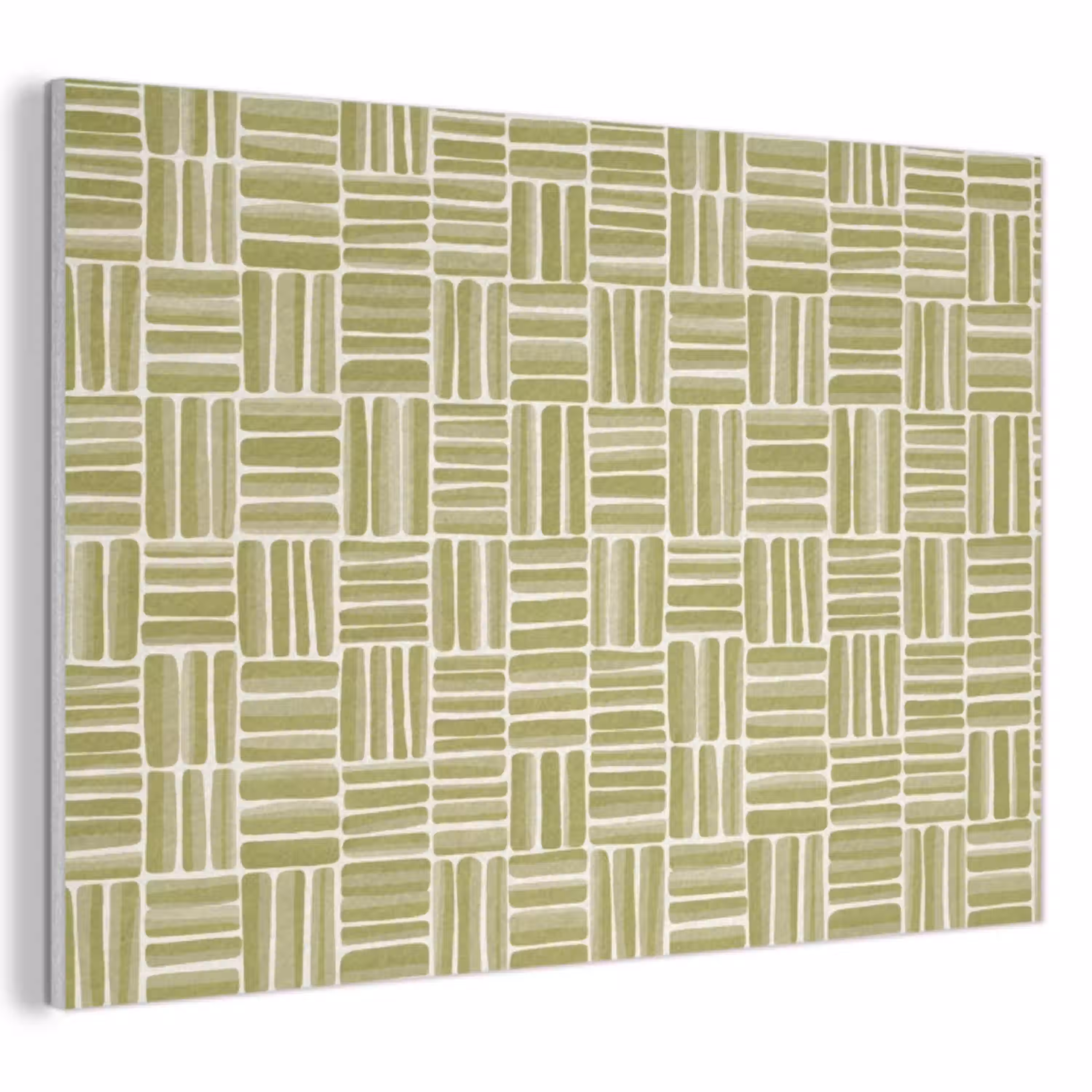 Vlecht - Patroon - Groen PET vilt klein 837 -3d