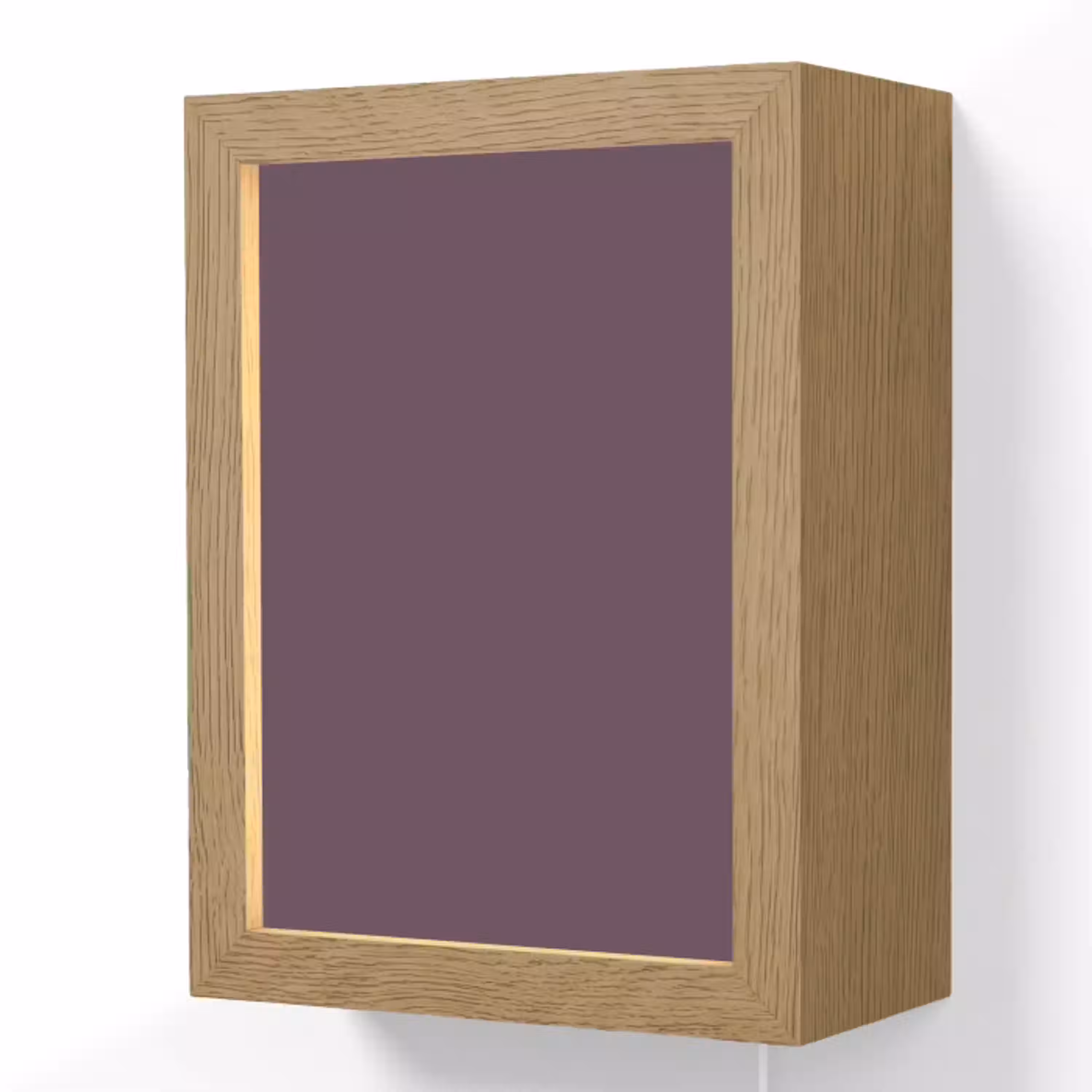 Midnight - Plum - Paars Light Box met kabel (Wandlamp) klein 929 -3d