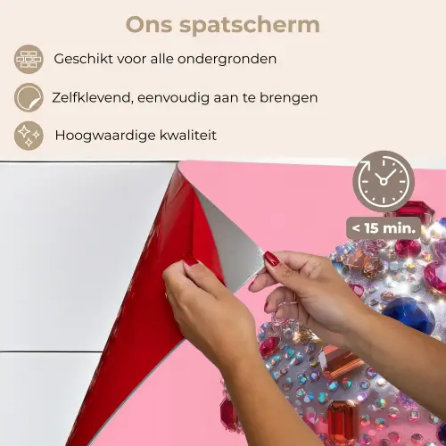 Cupcake - Kleurrijk - Edelstenen keuken achterwand spatscherm klein -spatscherm_NL