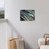 Marmer - Goud - Blauw - Glitter - Marmerlook - Abstract tuinposter los doek klein -sfeer8