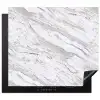 Marmer - Wit - Grijsgroen Inductie beschermer vinyl 3mm middel 274 -3d