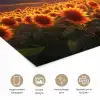 Zonnebloemen - Zonsondergang - Landschap poster papier klein -closeup_NL