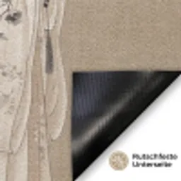 Vrouw - Azië - Kunst - Beige Deurmat klein -antislip_DE