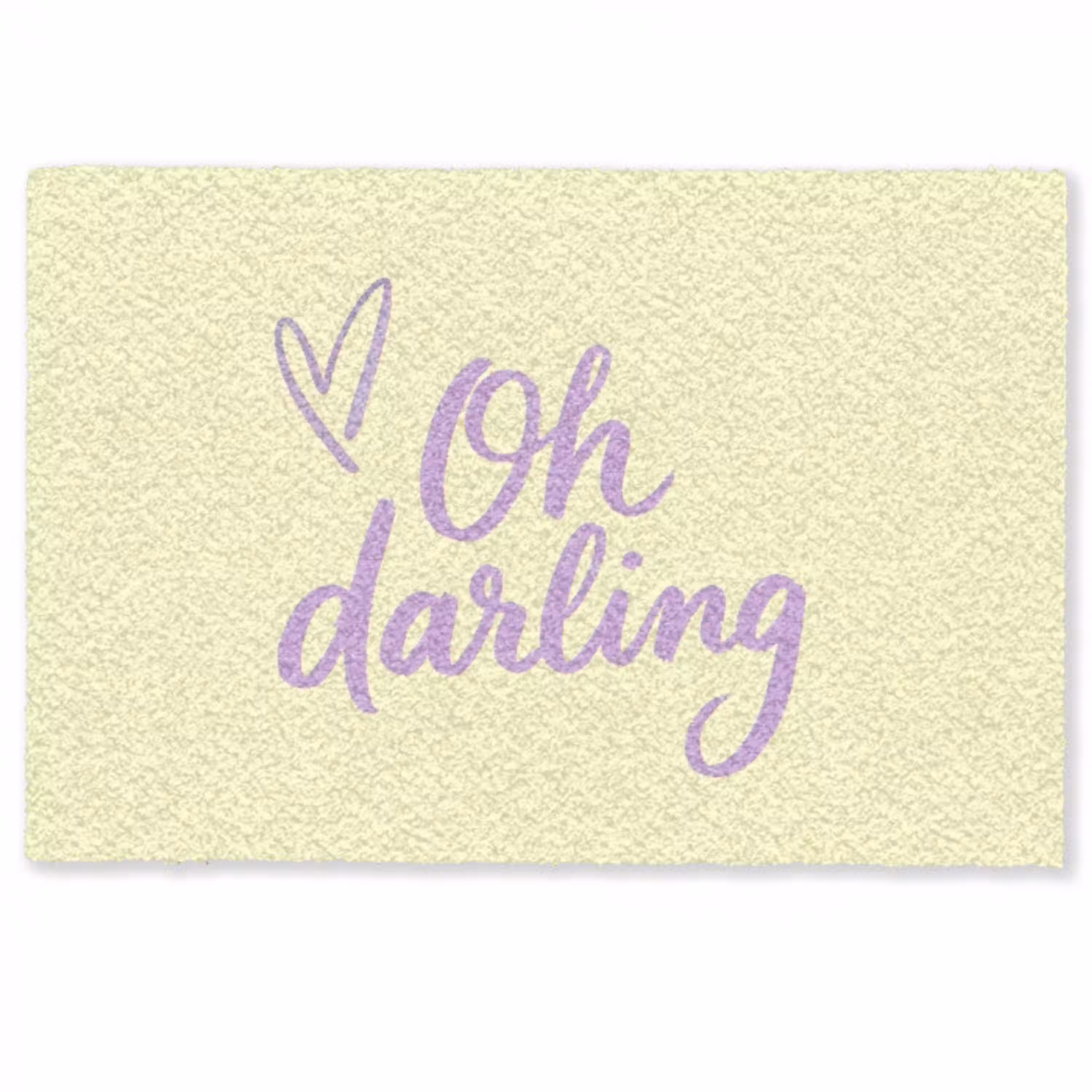 Oh darling - Geel - Hart Deurmat klein -zkaufland3d