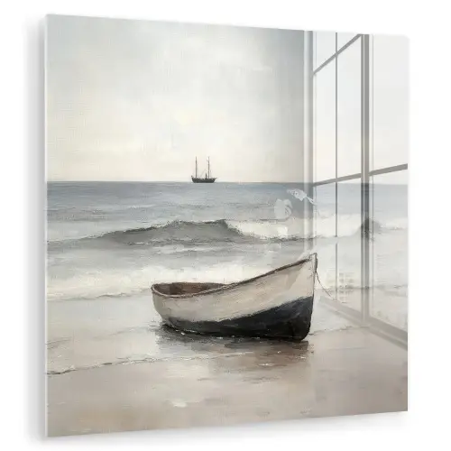 Roeiboot - Zee - Horizon plexiglas 5mm klein -zzzproduct_nieuw