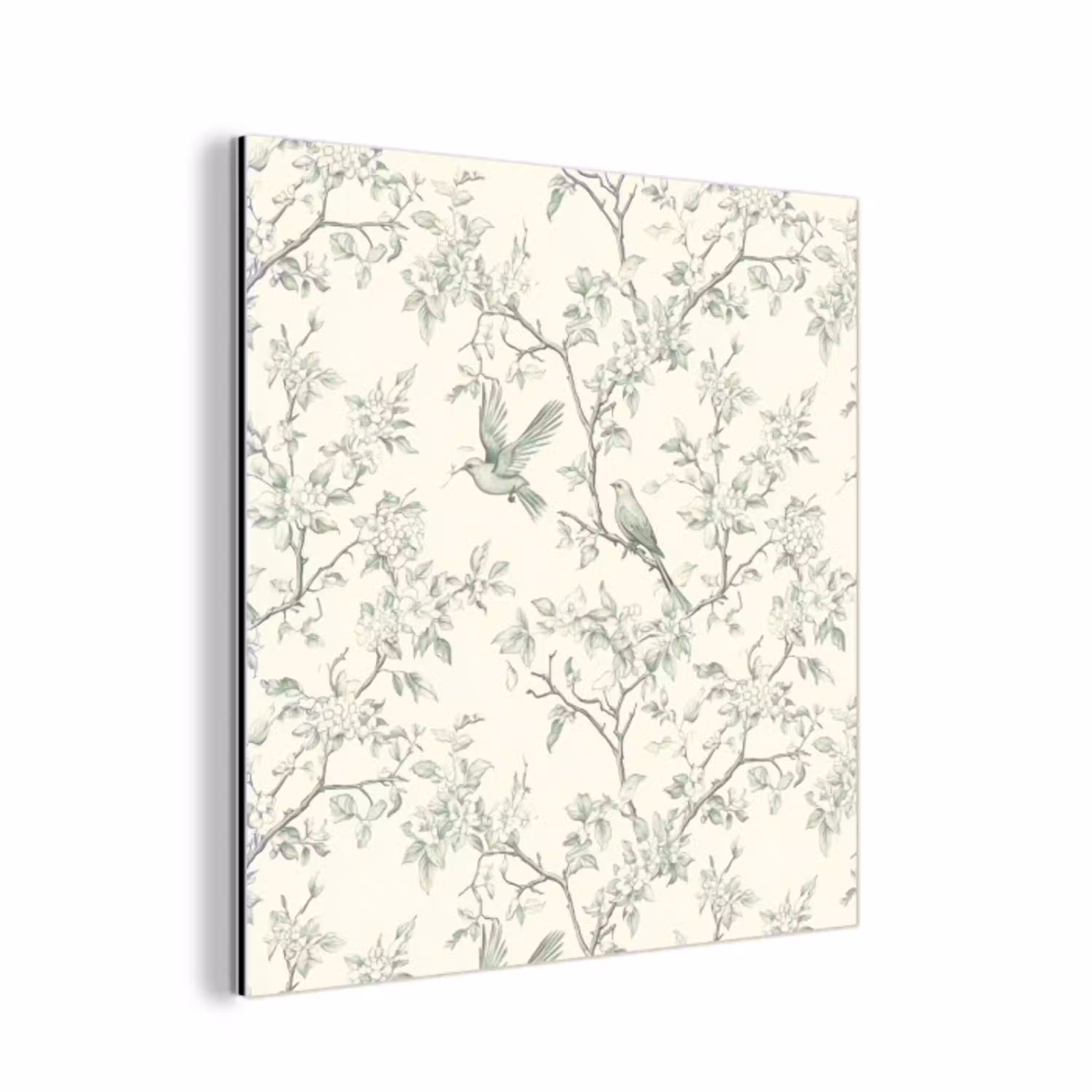 Klassiek - Vogels - Groen aluminium wit klein 46 -3d