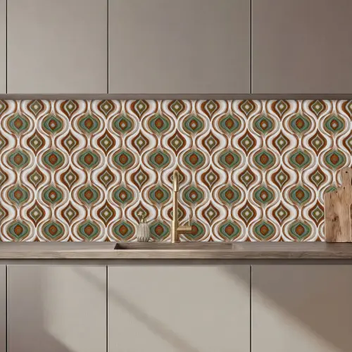 Motief - Patroon - Kleurrijk keuken achterwand 2 middel 871 zz_3dshopping