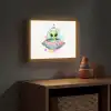 Alien - Ufo - Kleurrijk Light Box met batterij (Wandlamp kind) middel -sfeer5_kind