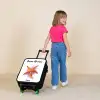 Oranje Zeester Illustratie Kinderkoffer - Zwart klein -sfeer1