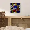Mondriaan - Glas in lood - Oude Meesters - Kunstwerk - Abstract - Schilderij plexiglas 5mm klein -sfeer4