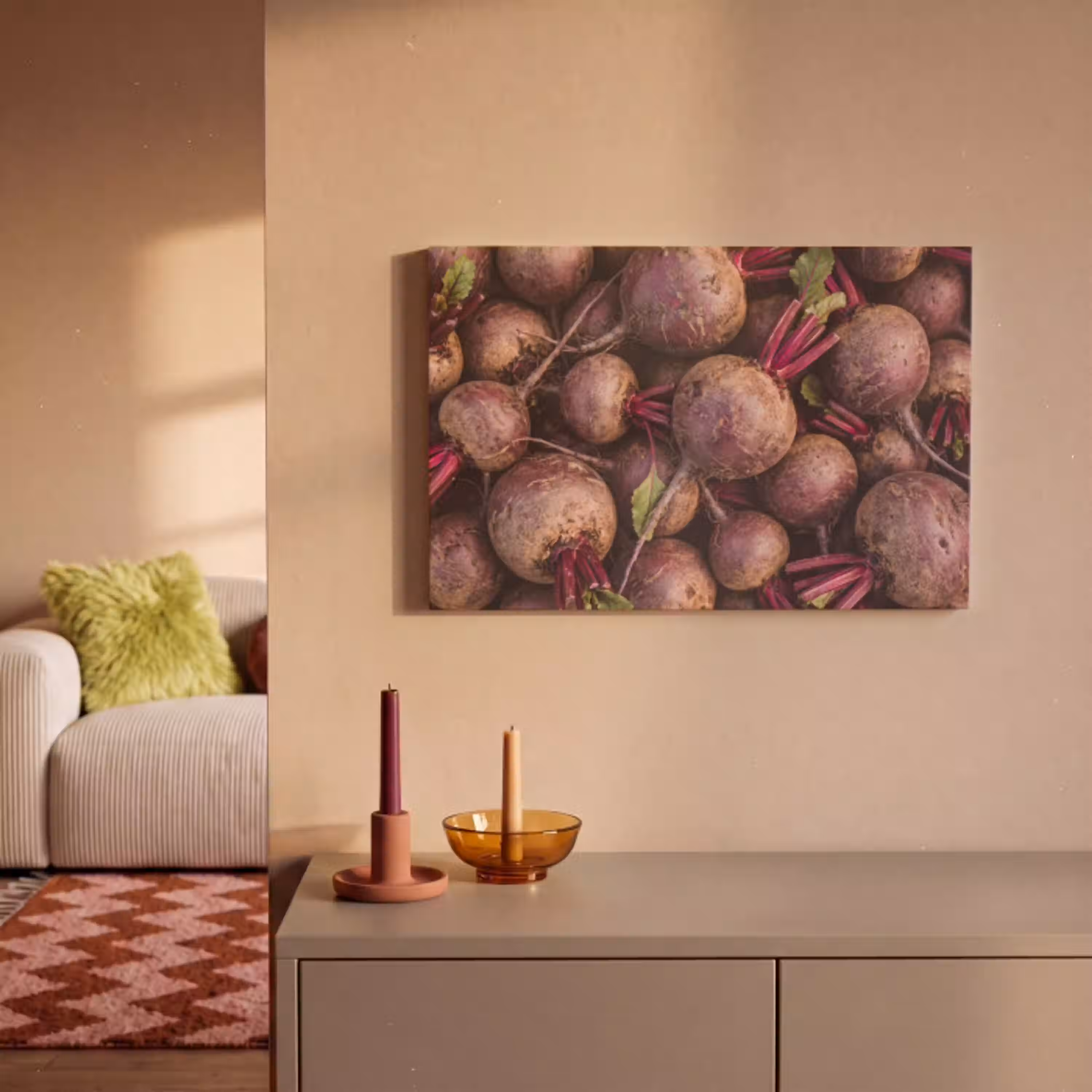 Groente - Rood - Natuur canvas 2cm klein -sfeer1