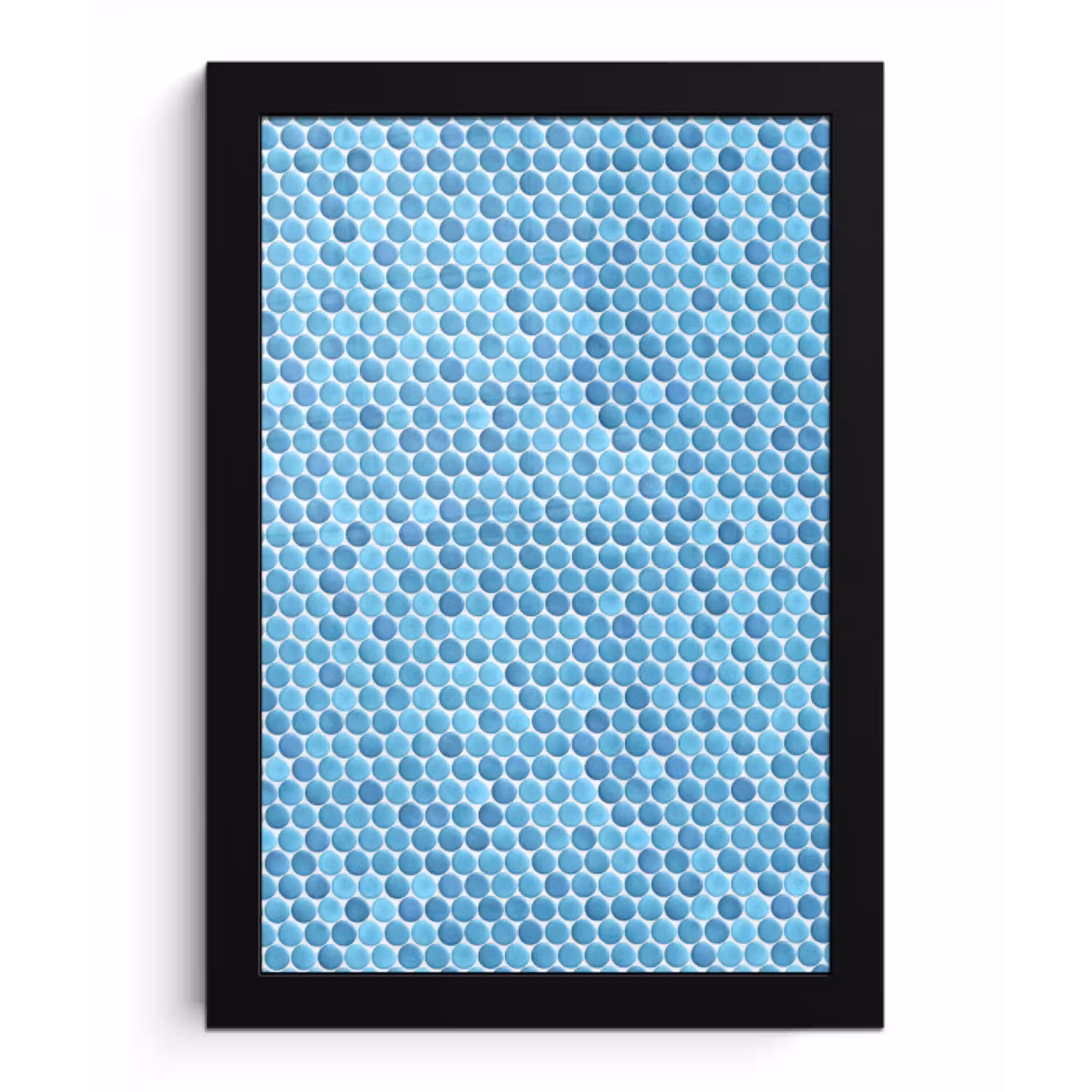 Penny - Mozaïek - Lichtblauw fotolijst zwart zonder passe partout klein 224 -3d