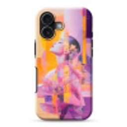 Abstract - Portret - Vrouw - Kleurrijk Toughcase MagSafe Apple iPhone 17 klein -3d