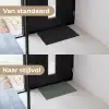 Lijnen - Abstract - Groen - Minimalistisch Deurmat klein -voor-na_NL