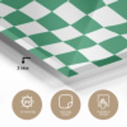 Schaakbord - Golvend - Groen plexiglas 5mm klein 11 -sfeer2