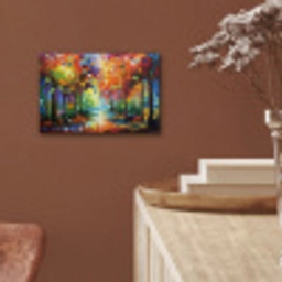 Landschap - Bos - Kleuren - Natuur aluminium wit klein -sfeer4