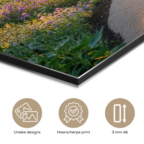 Pad - Bloemen - Park aluminium wit klein -closeup_NL