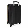 Pink limoncello Koffer - NBS - Handbagage middel -achterkant