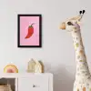 Peper - Rood - Illustratie fotolijst zwart zonder passe partout klein -usfeer4_kinderkamer
