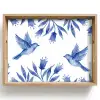 Modern - Vogels - Delfts - Blauw Dienblad Rechthoek middel -z3d_shopping