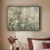 Bloemen - Bladeren - Abstract - Modern Textielframe zwart klein -sfeer1