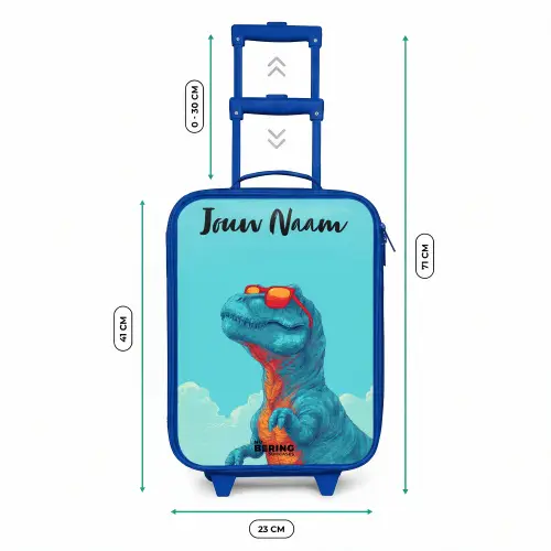 Dino - Zonnebril - Blauw Kinderkoffer - Blauw klein -productfoto_formaten