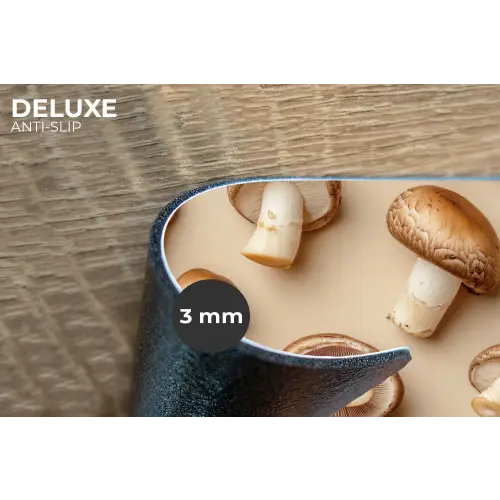 Kastanje Champignons - Beige Placemat vinyl groot -closeup