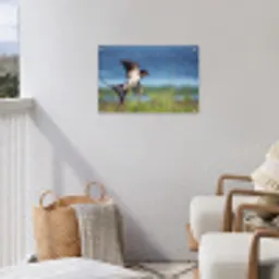 Vogel - Zwaluw - Vliegen tuinposter los doek klein -sfeer8