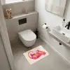 Tijger - Roze - Oranje WCmat klein -sfeer1