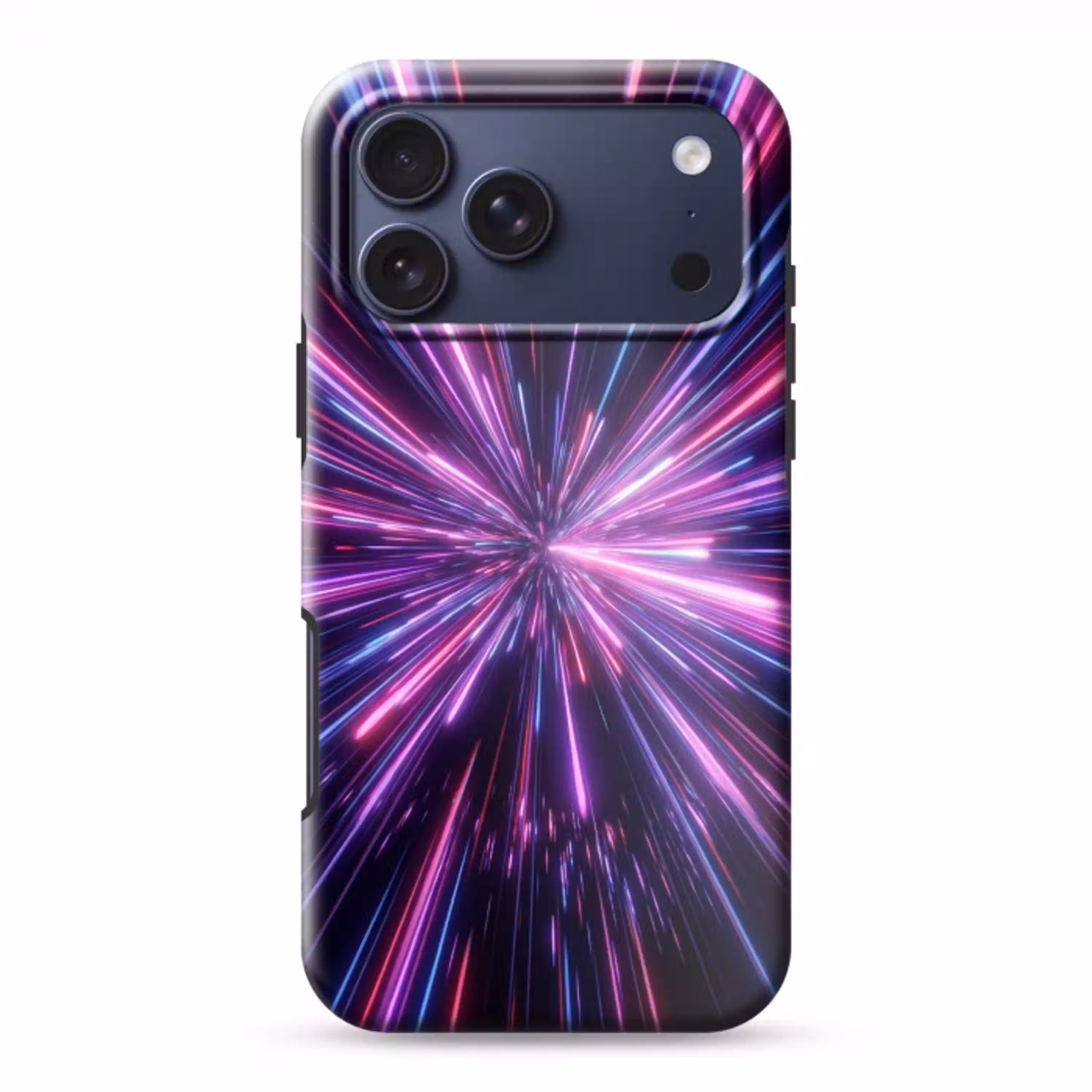 Lichtsnelheid - Ruimte - Roze - Paars Toughcase MagSafe Apple iPhone 17 Pro Max klein -3d