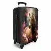 Koffer - Paard - Bloemen - Roze - Natuur - Bos NBS - Handbagage koffer - Unisex middel -productfoto_3d